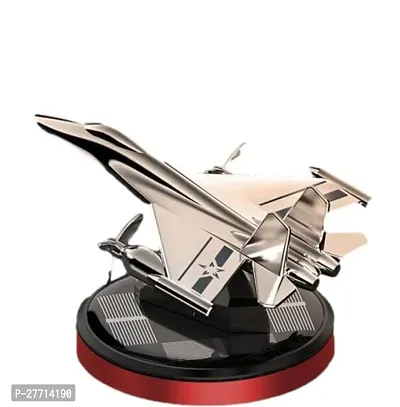 Fighter Jet Car Solar Perfume air freshener car Fragrance car Solar Rotating Perfume Dashboard Accessories car Organic Perfume Aeroplane (Multicolor)