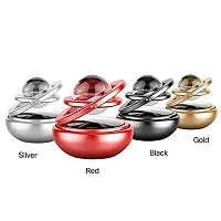 Car Solar Fragrance Double Ring Rotating with Glass Ball Aromatherapy FOr Cars-thumb2