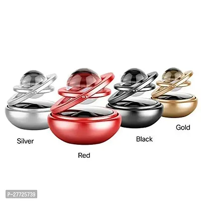 Car Solar Fragrance Double Ring Rotating with Glass Ball Aromatherapy FOr Cars-thumb3