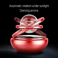 Car Solar Fragrance Double Ring Rotating with Glass Ball Aromatherapy For Cars-thumb2