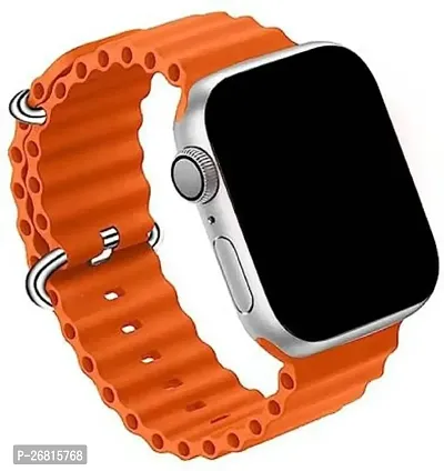 S8 ULTRA SMARTWATCH WITH Soft Flexible Smart Watch Strap  (Orange)