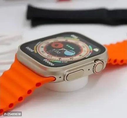 NEW WRISTWATCH WITH ALL SMART FEATURES NAMED S8 ULTRA IN ORANGE SHADE
