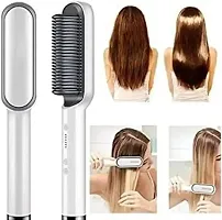 Hair Straightener Brush, Hair Straightener Comb for Women Hair Straightener Brush  (Multicolor)-thumb1