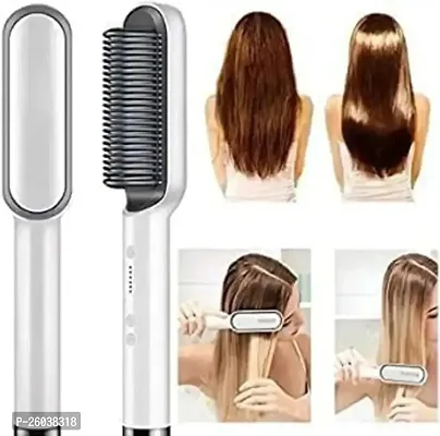 Hair Straightener Brush, Hair Straightener Comb for Women Hair Straightener Brush  (Multicolor)-thumb2