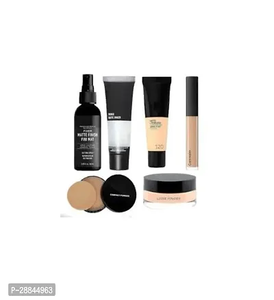 Foundation, Primer, Liquid Concealer, Loose Powder, Compact Powder  Makeup Fixer