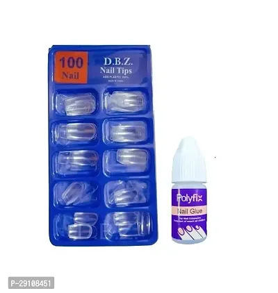 Professionals DIY Transparent Artificial Nail 100 Pcs-thumb0