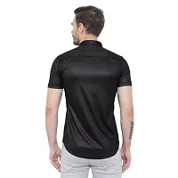 Edgy Mens Lycra Sparrow Design Printed Half Sleeve Casual Shirts for Boys and Mens (Black) (Size:-X-Large)-thumb4