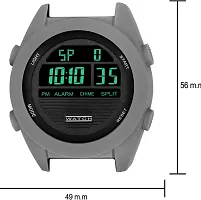 JOLIYA lI Men's Digital Sports Wrist Watch LED Screen Black Dile Sports Watches Waterproof Alarm Back Light Outdoor Casual Watch (9060-Grey)-thumb4