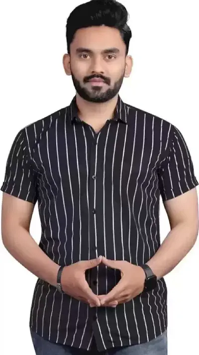 Trendy Cotton blend half sleeves shirt