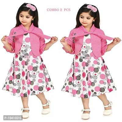 Stylish Fancy Cotton Clothing Set For Girl set of 2-thumb0