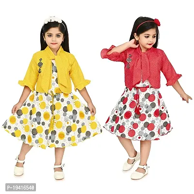 Stylish Fancy Cotton Clothing Set For Girl set of 2-thumb0