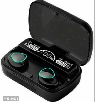 M19 Bluetooth 5.1 Wireless Earbuds Touch Waterproof IP7X LED Digital Display Bluetooth Headset (Black, True Wireless)-thumb0