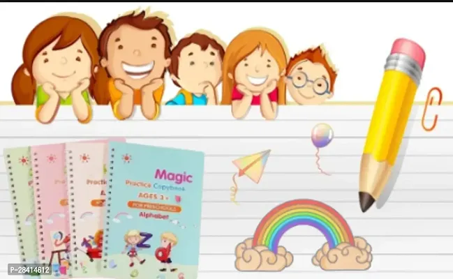 Magic Writing Practice Copybooks Set For Kids