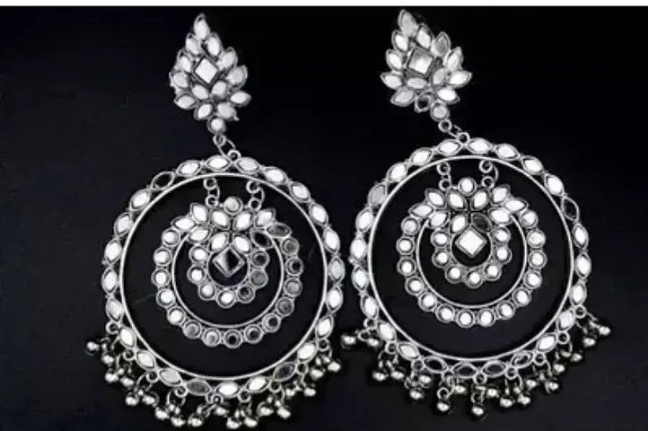 Oxidised Jhumkas Earrings For Women