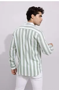 Classic Silk Blend Striped Casual Shirts-thumb1