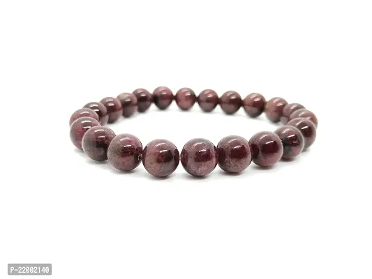 RedAlmas Natural Garnet Crystal Bracelet 8MM Beads Gemstone For Women  Men-thumb3