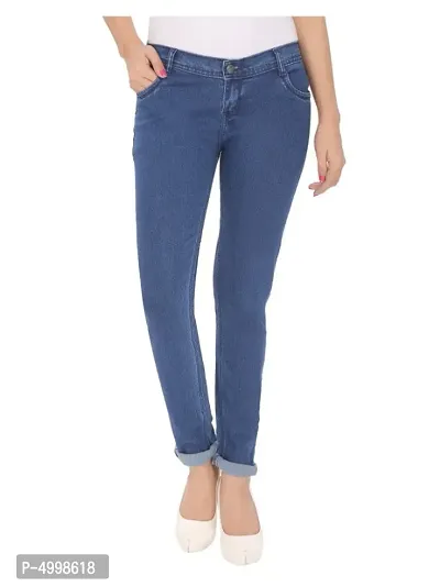 Navy Blue Skinny Fit Mid-Rise Clean Look Stretchable Jeans