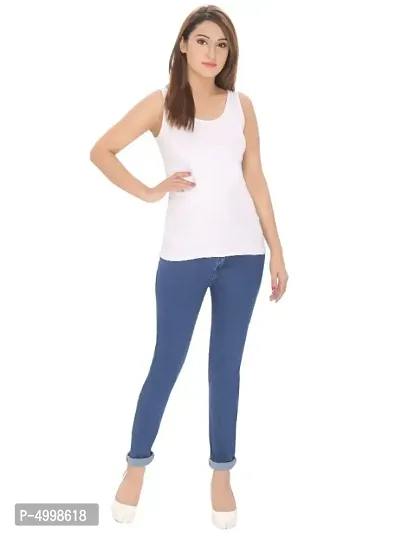 Navy Blue Skinny Fit Mid-Rise Clean Look Stretchable Jeans-thumb4