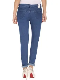 Navy Blue Skinny Fit Mid-Rise Clean Look Stretchable Jeans-thumb1