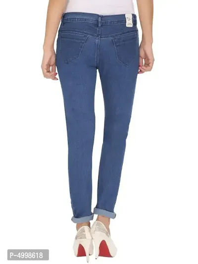 Navy Blue Skinny Fit Mid-Rise Clean Look Stretchable Jeans-thumb2