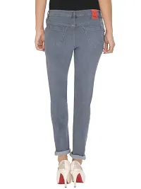 Grey Skinny Fit Mid-Rise Clean Look Stretchable Jeans-thumb1