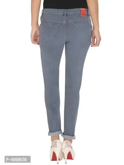 Grey Skinny Fit Mid-Rise Clean Look Stretchable Jeans-thumb2