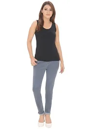 Grey Skinny Fit Mid-Rise Clean Look Stretchable Jeans-thumb3