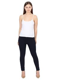 Carbon Blue, Women Skinny Fit Mid-Rise Clean look Stretchable Denim Jeans-thumb4