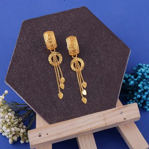 Gold Plated Fancy Earrings For Women and Girls