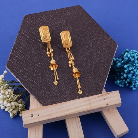 Gold Plated Latest Earrings For Women And Girls