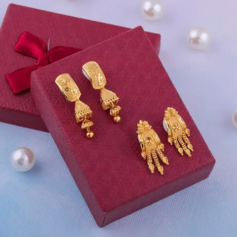 Gold Plated Latest Fancy Earring For Women and Girls