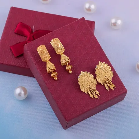 Gold Plated Fancy Earring For Women and Girls