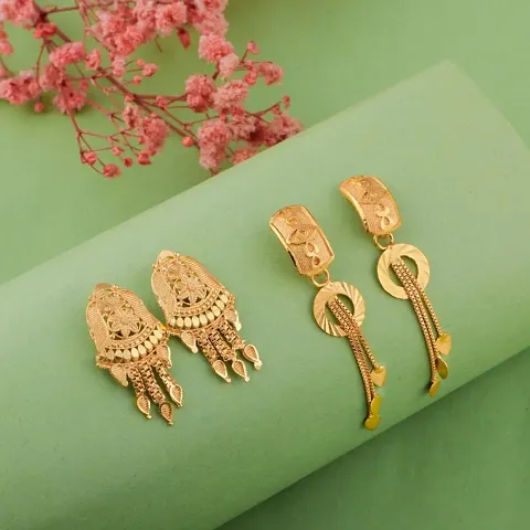 Elegant Earrings for Women - 2 Pair