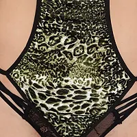 Gwachi Women's Animal Print Sexy Embellished Bikini Bra Panty Lingerie Set|Hot  Sexy for Newly Married Couples Honeymoon/First Night/Anniversary for Women (GW_VN_TG_New_093)-thumb2