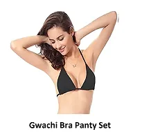 Gwachi Women's Cotton Polyester Women Lace Lingerie Set for Honeymoon Bra Panty Bikini Set/ G-String Bra Panty | Cotton Polyester Bra Panty |-thumb3