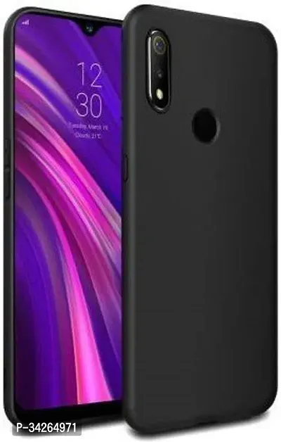 Designer Back Cover For Realme 3 Pro Black-thumb0