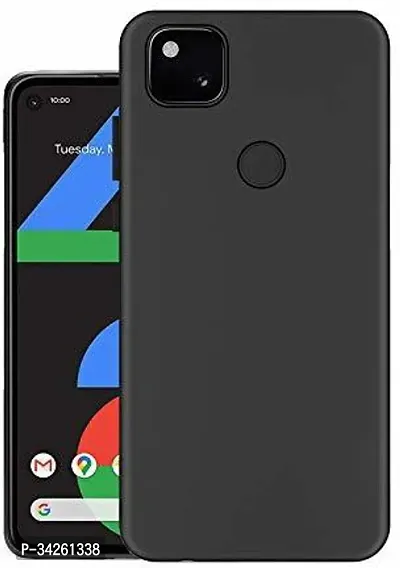 Designer Back Cover For Google Pixel 4A Black-thumb0