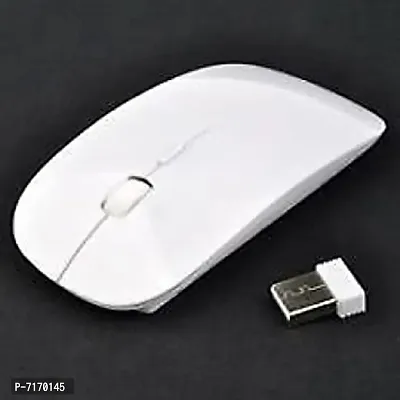 Wireless Optical Mouse White With Bluetooth-thumb0