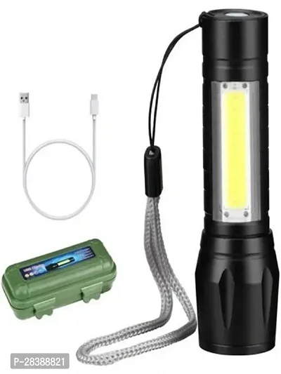 Led Flashlight Rechargeable USB Mini Torch Light-Pack Of 1-thumb0