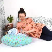 Mothersyard Nursing Pillow, Breastfeeding Support Cushion, Pregnancy Pillow, Designed for Newborn Babies and Moms-Cartoon Green-thumb1