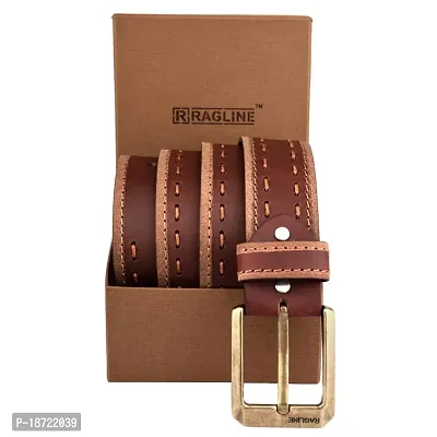 RAGLINE Leather Casual Belt For Men-thumb4