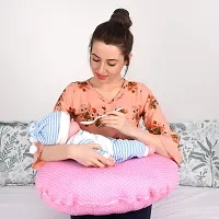 Mothersyard Nursing Pillow, Breastfeeding Support Cushion, Pregnancy Pillow, Designed for Newborn Babies and Moms-Polka Pink-thumb2