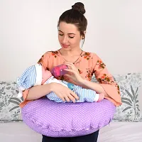 Mothersyard Nursing Pillow, Breastfeeding Support Cushion, Pregnancy Pillow, Designed for Newborn Babies and Moms-Polka Purple-thumb2