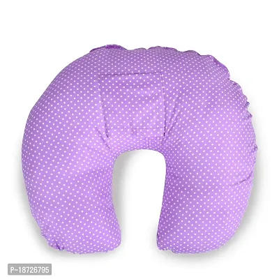 Mothersyard Nursing Pillow, Breastfeeding Support Cushion, Pregnancy Pillow, Designed for Newborn Babies and Moms-Polka Purple-thumb5