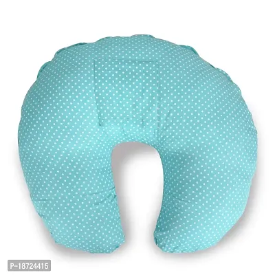 Mothersyard Nursing Pillow, Breastfeeding Support Cushion, Pregnancy Pillow, Designed for Newborn Babies and Moms-Polka Green-thumb5