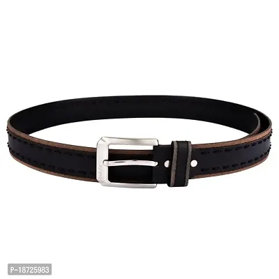 RAGLINE Leather Casual Belt For Men -T38BK44-thumb3