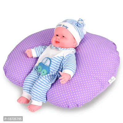 Mothersyard Nursing Pillow, Breastfeeding Support Cushion, Pregnancy Pillow, Designed for Newborn Babies and Moms-Polka Purple-thumb4