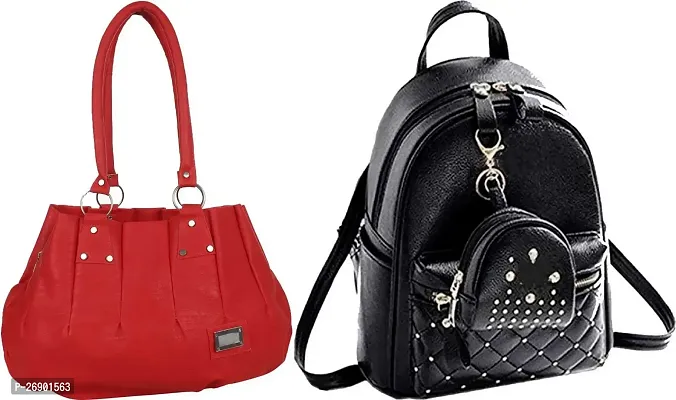 Set Of 2 Handbags For Women And Girls-thumb0