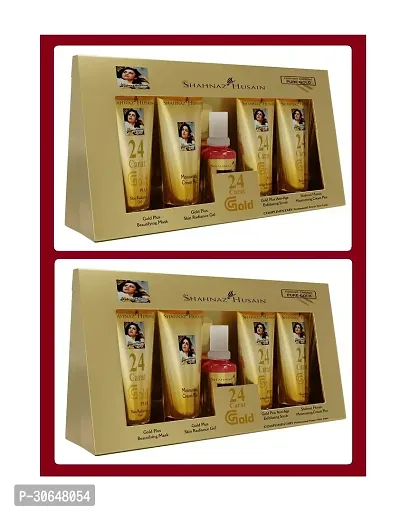 Shehnaaz Hussain Facial Kit( Tube) - Gold Pack of 2-thumb0