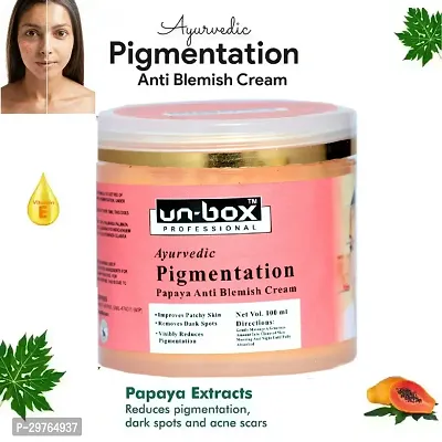 Unbox Nusk-He Papaya Anti Pigmentation , Skin Whitening Cream , 100 Gm